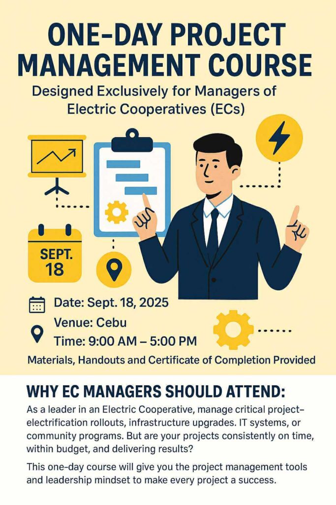 One Day Project Management Course For Electric Cooperatives